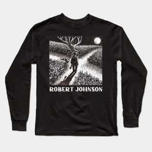 Crossroad Chronicles Robert Johnson's Musical Pact Long Sleeve T-Shirt